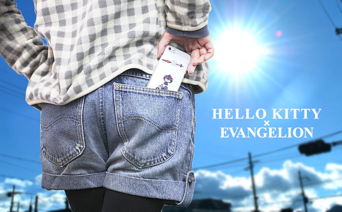 EVANGELION × HELLO KITTY★ロンギヌスの槍がアップルマークにブスリ！？ iPhone5のリンゴをめぐって、使徒に扮したキティが大活躍！！