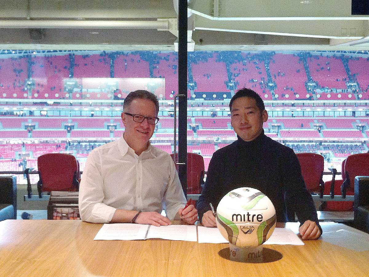 ～株式会社イミオ、英国マイター社との契約締結～ 「MITRE（マイター）」ブランドサッカー用品の日本国内における 独占的製造販売のライセンス取得について