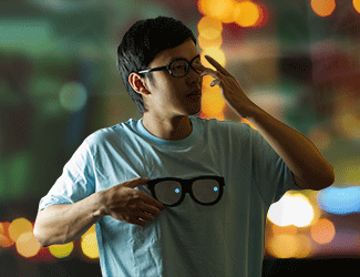 全国の「メガネ男子＆メガネ女子」必見！シャツにプリントされたメガネがきょろきょろアニメーション！ 世界初の光る電気めがねＴシャツ『メガネッティ』新発売！