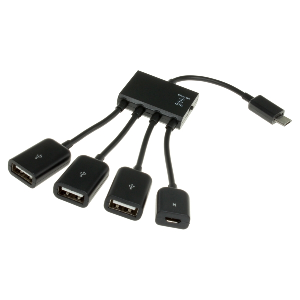 【上海問屋限定販売】 スマホやタブレットにUSBキーボードやマウスを複数接続 OTG対応　USBハブ　販売開始