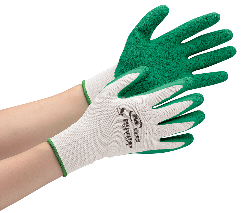 グリーン購入法に適合した作業手袋「プランテックスグローブ」シリーズに、 物流作業向け＜天然ゴム背抜き＞タイプが9月より新登場！<br>～植物由来原料の炭素循環で温暖化対策に貢献～